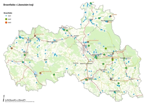 Přehled zmapovaných brownfields